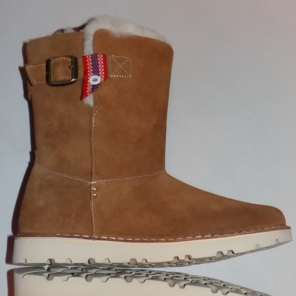 Birkenstock Women's Tan Suede Shearling-Lined Winter Boots - Picture 11 of 16